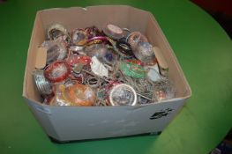Box Containing a Large Quantity of Assorted Asian and Other Bangles and Bracelets