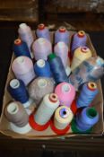 Approximately 20 Rolls of Mixed Polyester Threads