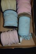 Five Rolls of Elasticated Lingerie Trim