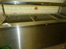 Stainless Steel Buffet Style Serving Unit with Dou