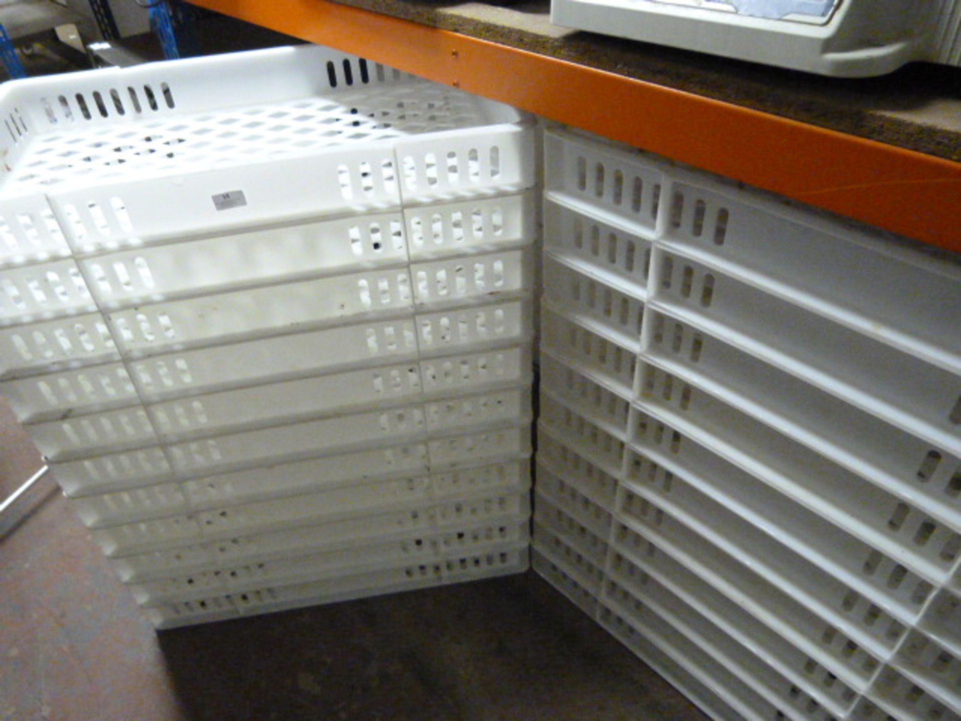 *Twenty Two White Plastic Trays