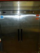 William s Stainless Steel Two Door Refrigerator