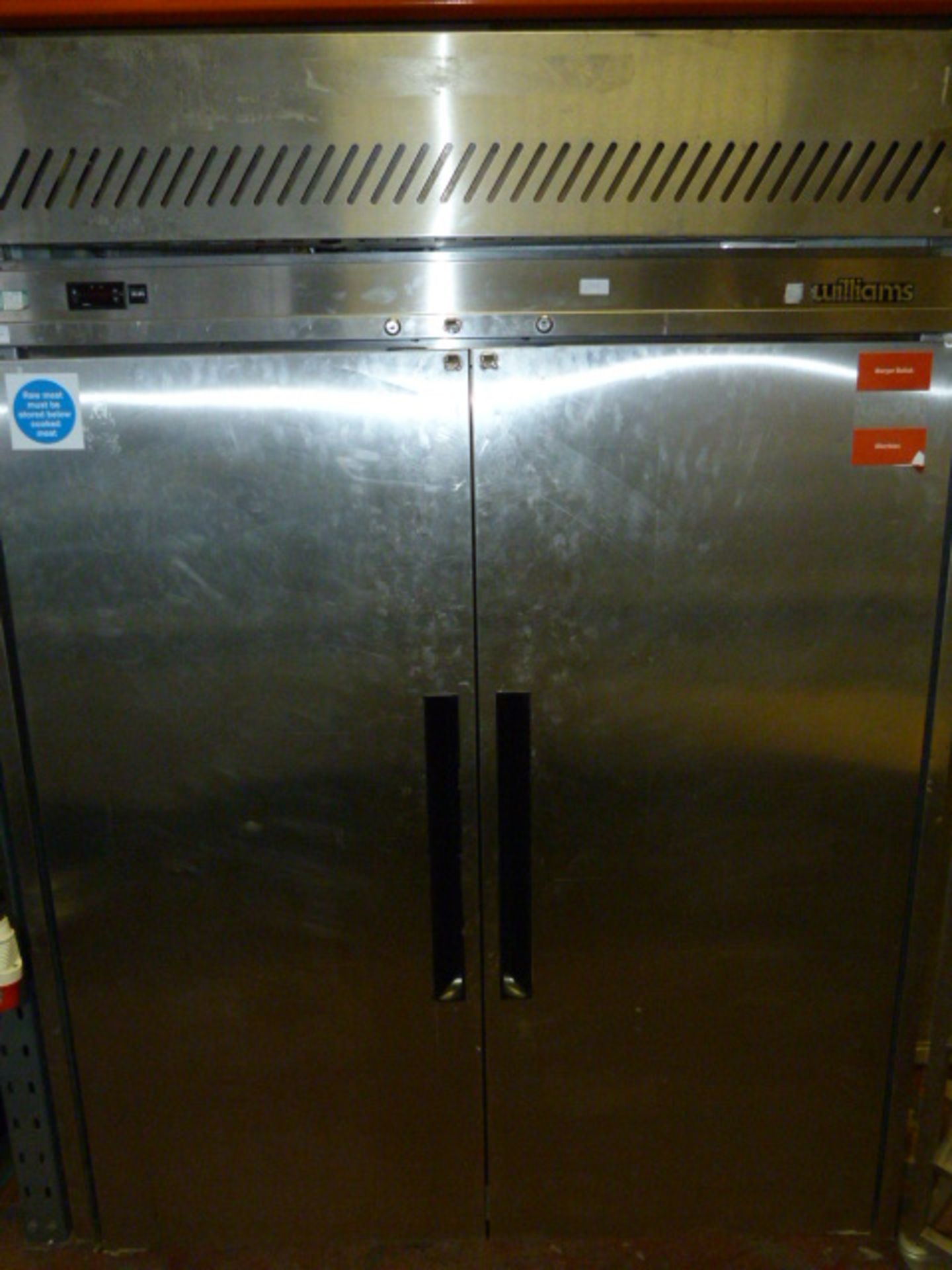 William s Stainless Steel Two Door Refrigerator