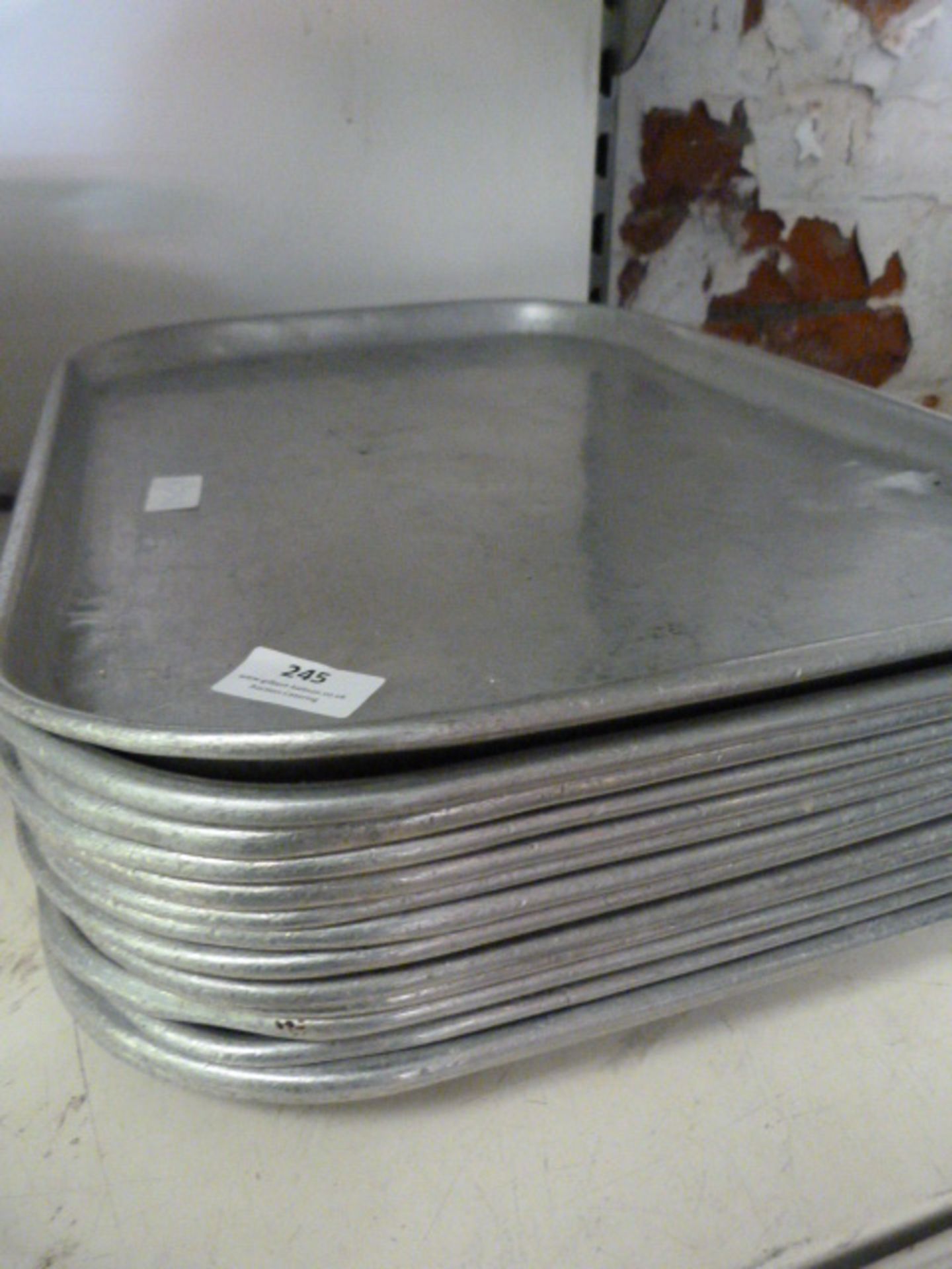 *Fourteen Aluminium Serving Trays