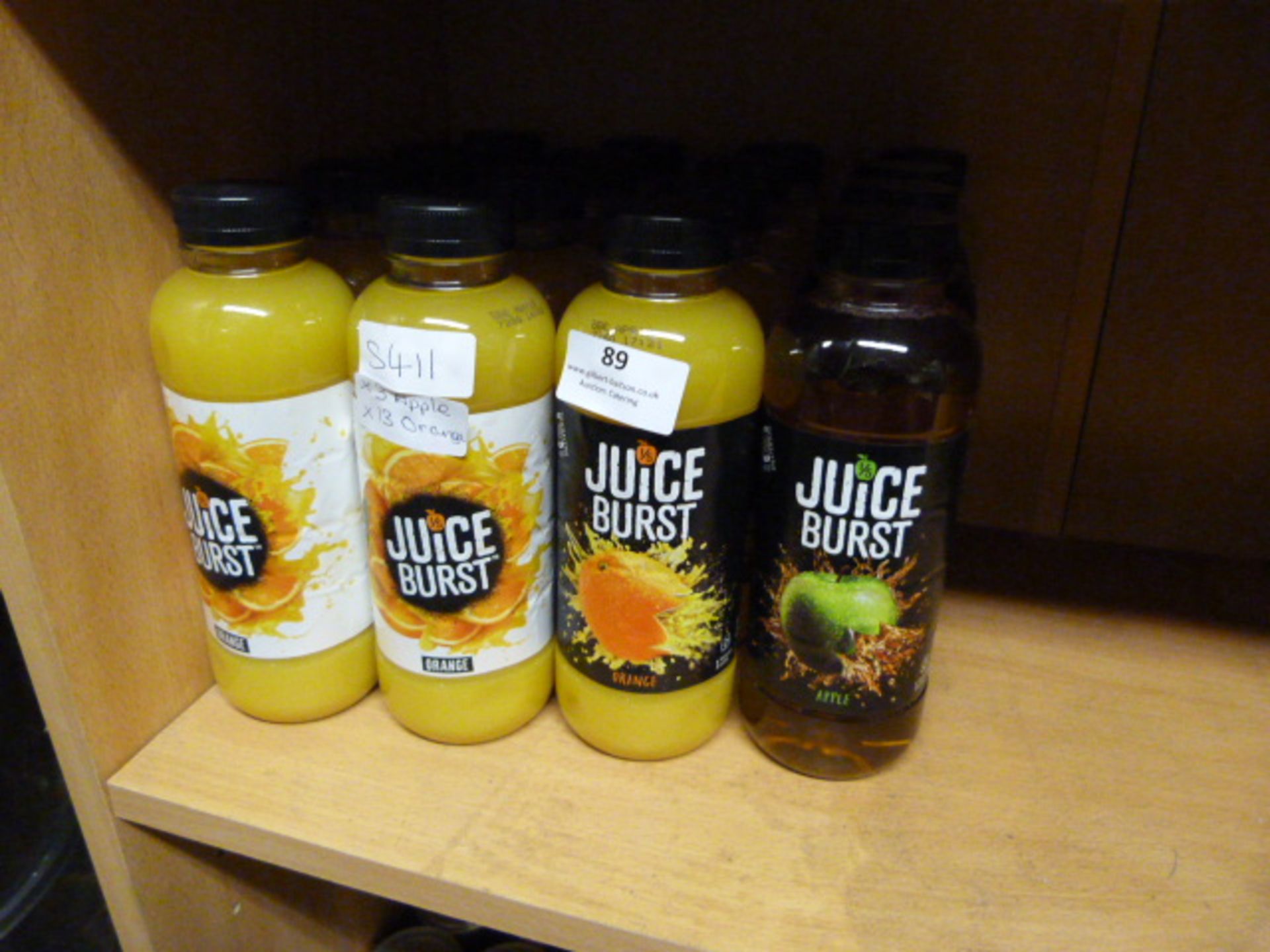 *Three Apple and Thirteen Orange Juice Burst Drinks