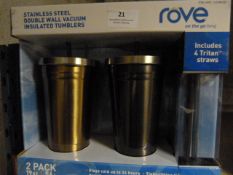 *Two Rove Stainless Steel Insulated Cups