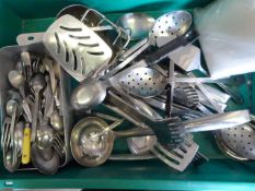 *Box of Kitchen Utensils and Cutlery