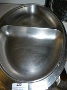 *Two Stainless Steel Divided Dishes