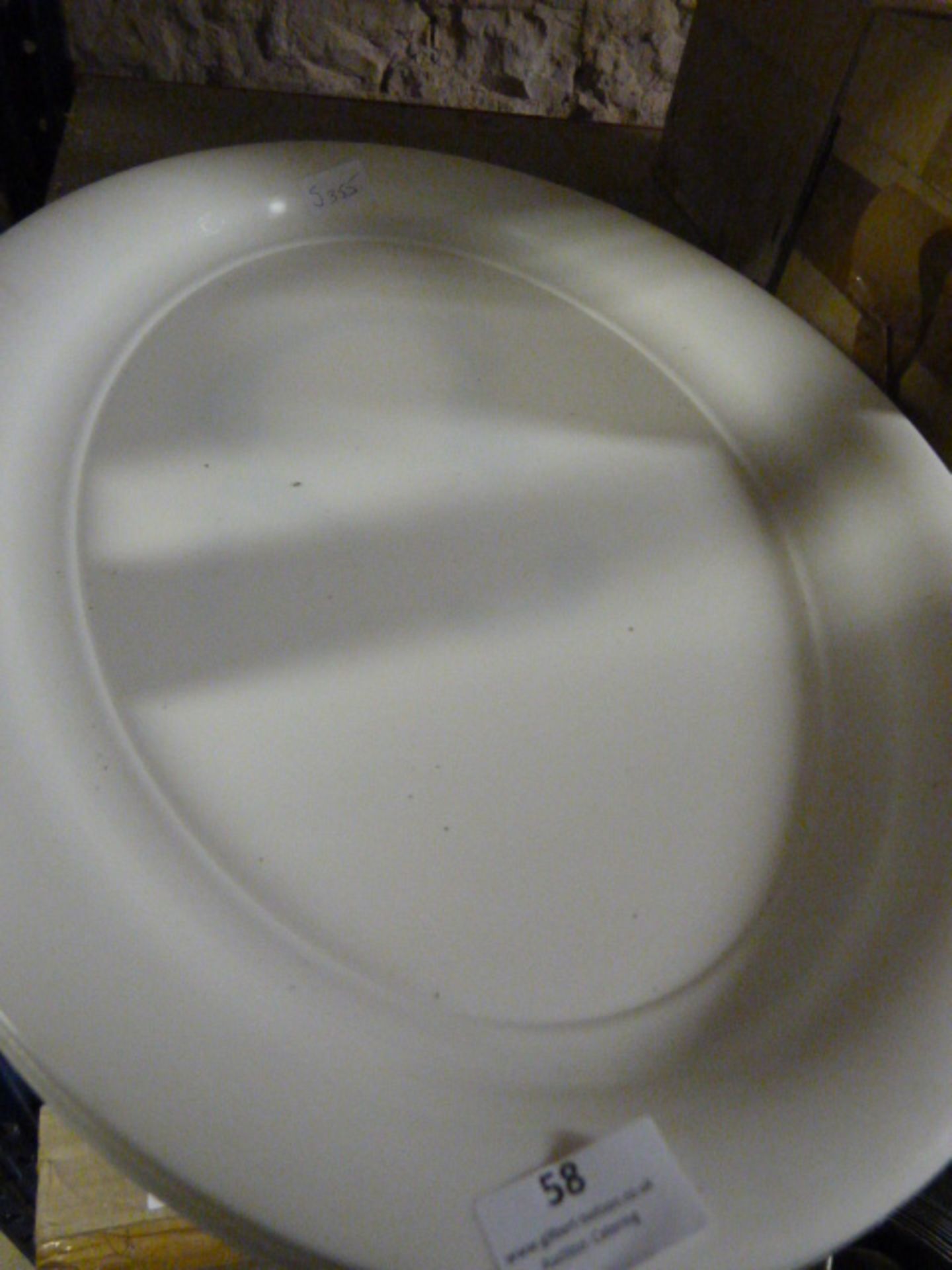 Five Plastic Oval Trays