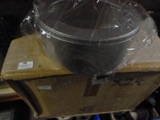 Box Containing 24 Oval Cake Tins with Transparent