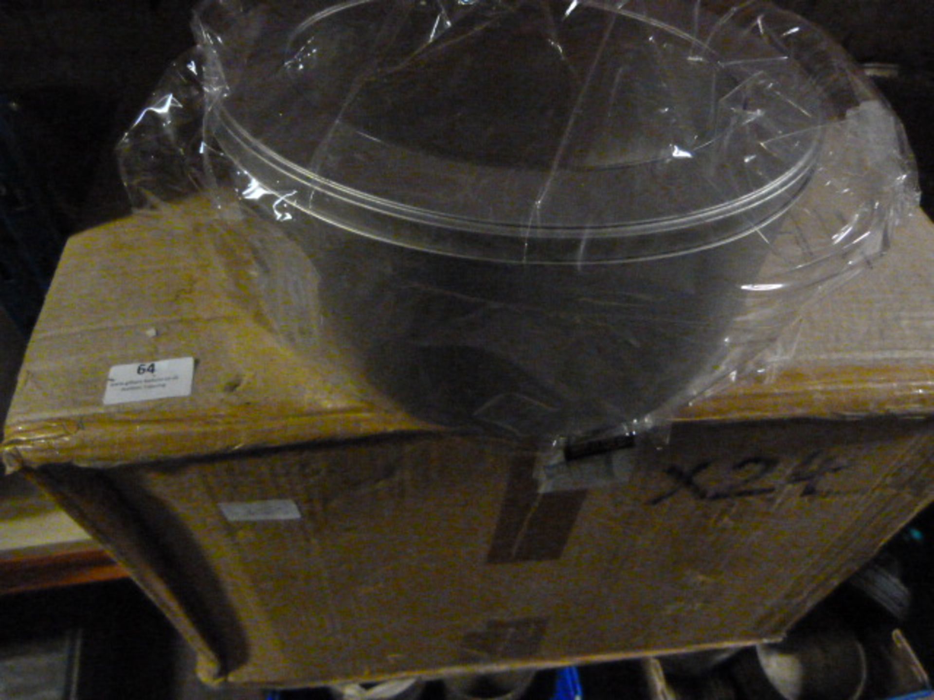 Box Containing 24 Oval Cake Tins with Transparent