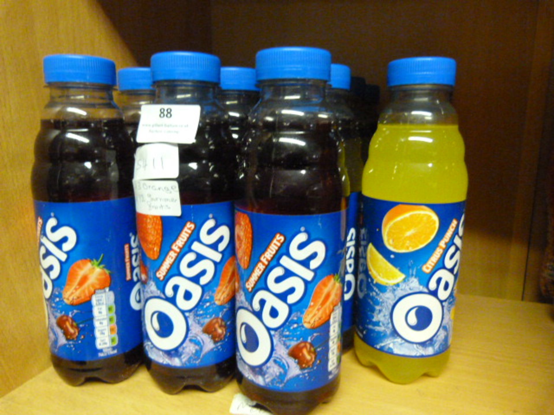 *Three Orange and Twelve Summer Fruit Oasis Drinks