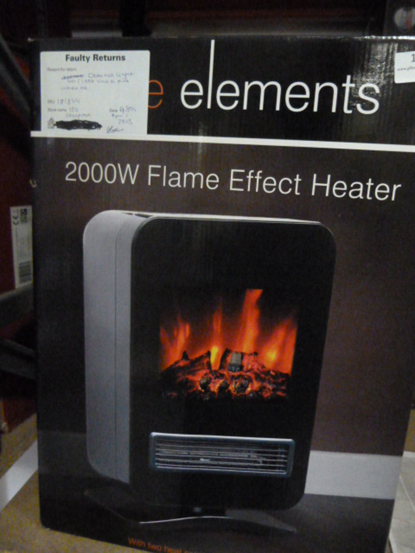 *Fine Elements 200W Fire Effect Heater