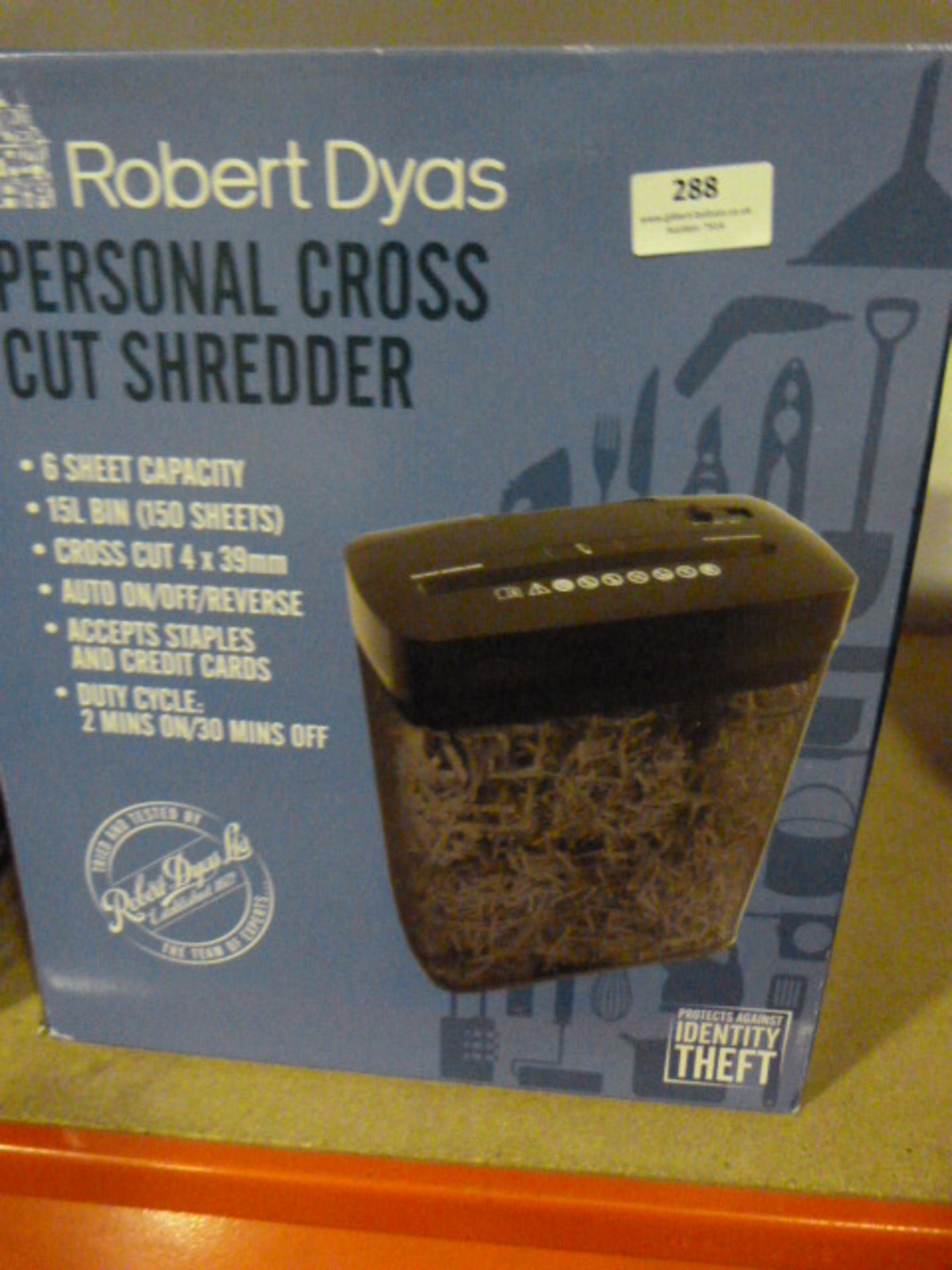 *Cross Cut Shredder