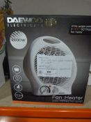*Daewoo 2000W Portable Fan Heater