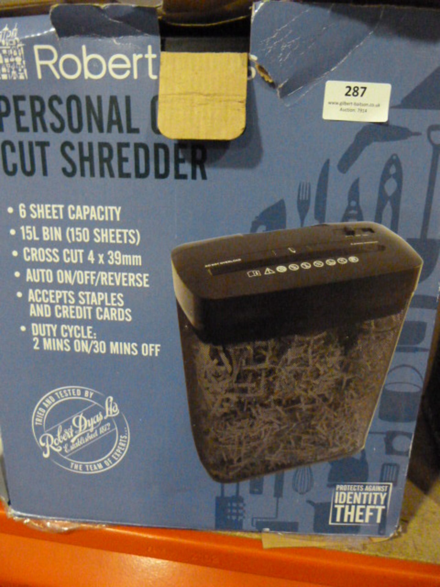 *Cross Cut Shredder