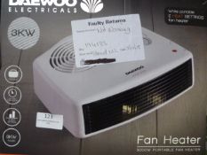 *Daewoo 3000W Portable Fan Heater
