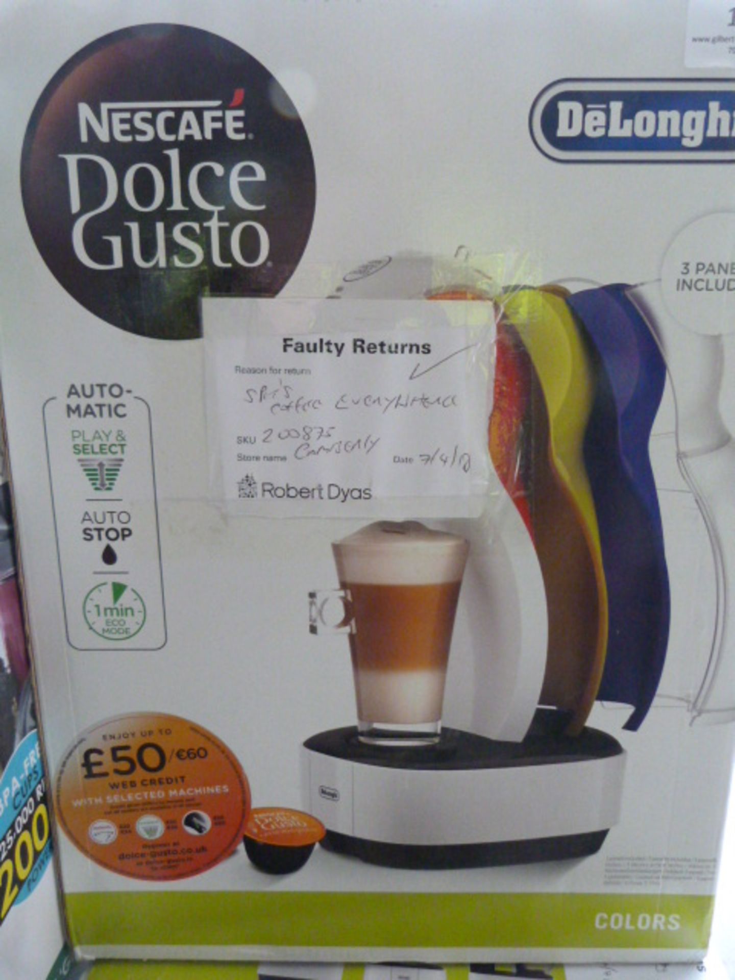 *Delonghi Nescafe Dolce Gusto Coffee Machine