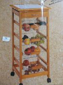 *Tile Topped Kitchen Trolley