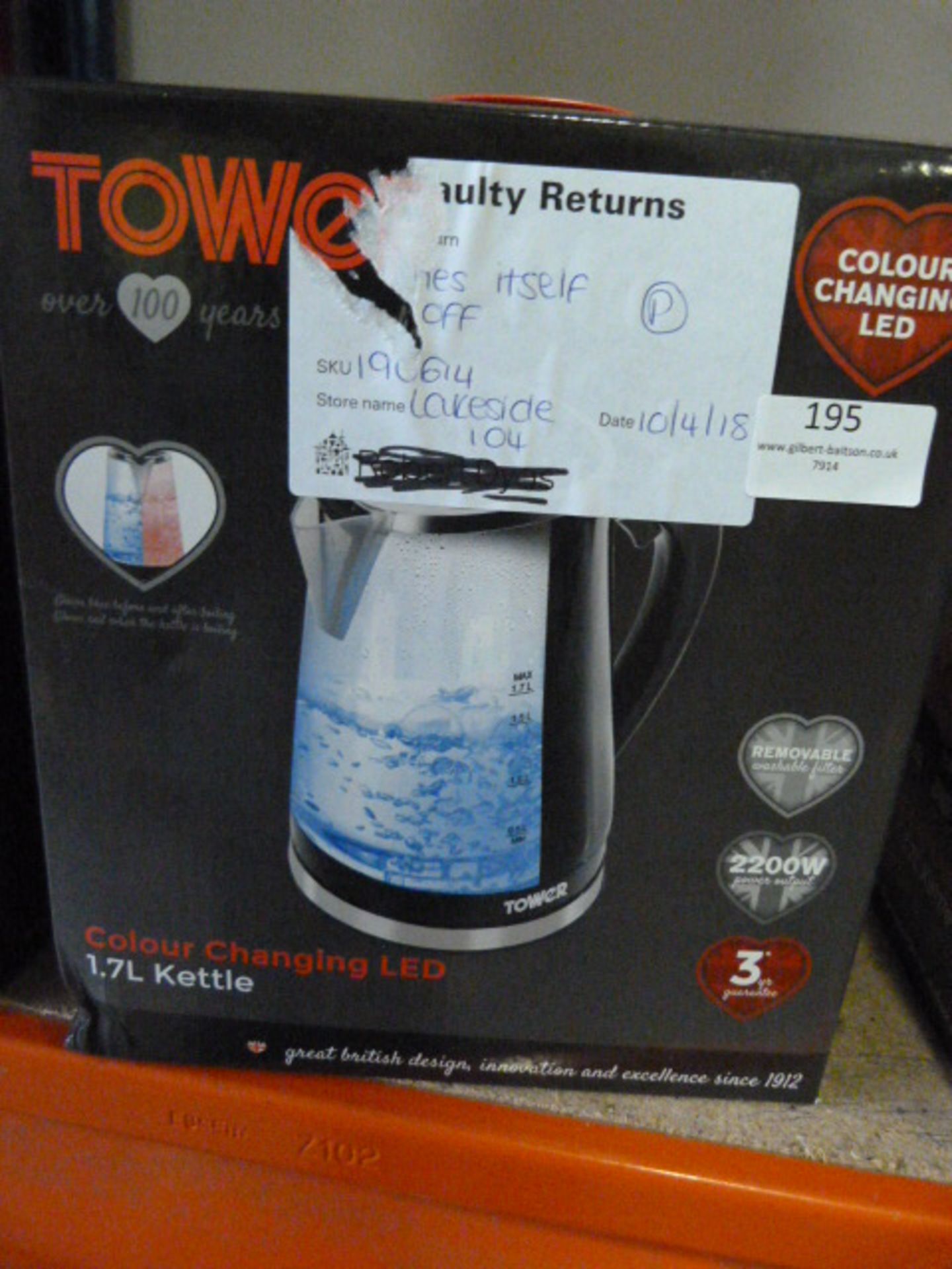 *Colour Changing LED 1.7L Kettle