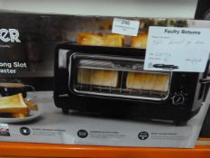 *Tower Two Slice Glass Toaster
