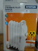 *Status Mini Oil Filled Radiator 500W