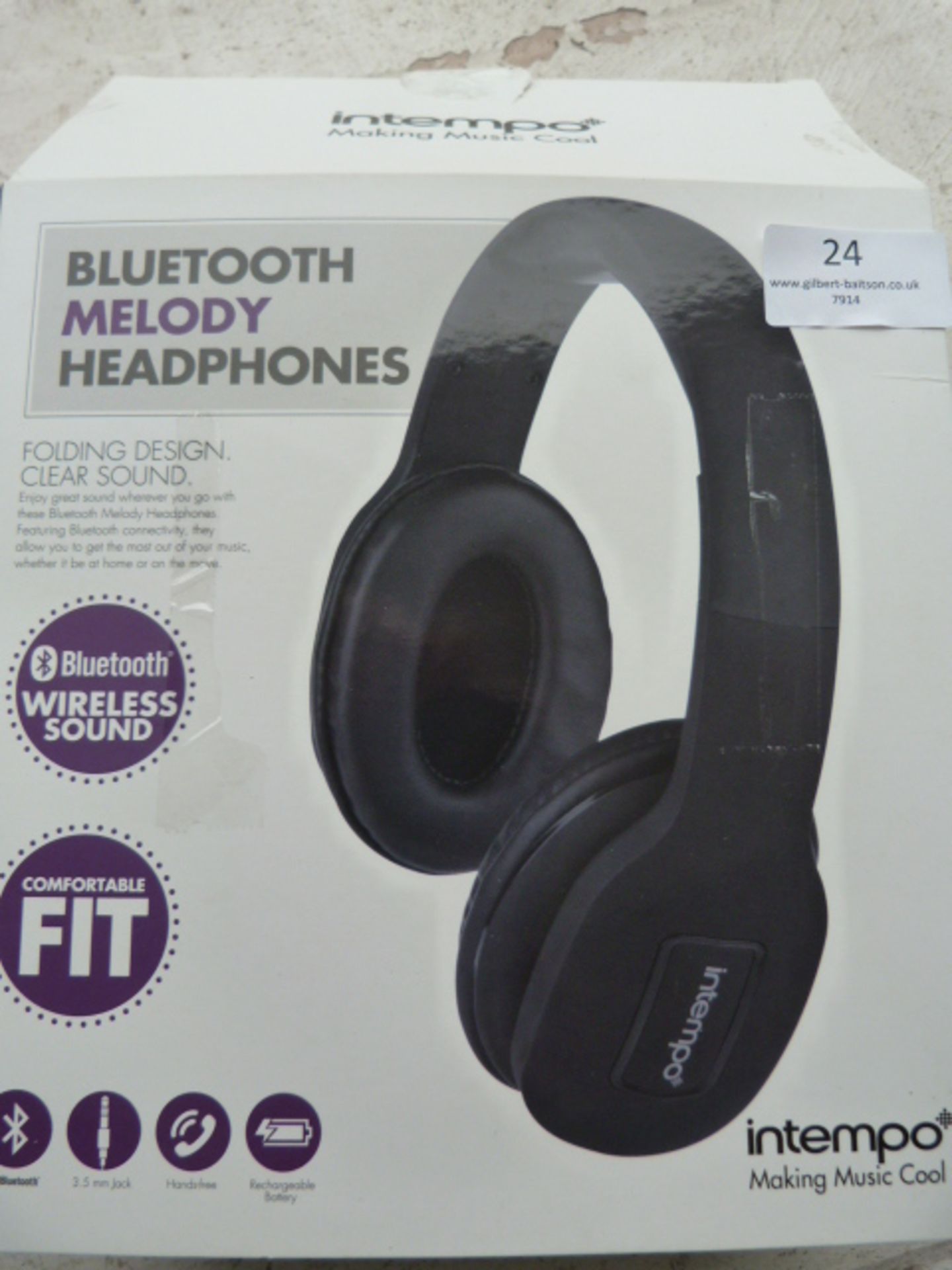 *Set of Intempo Bluetooth Melody Headphones