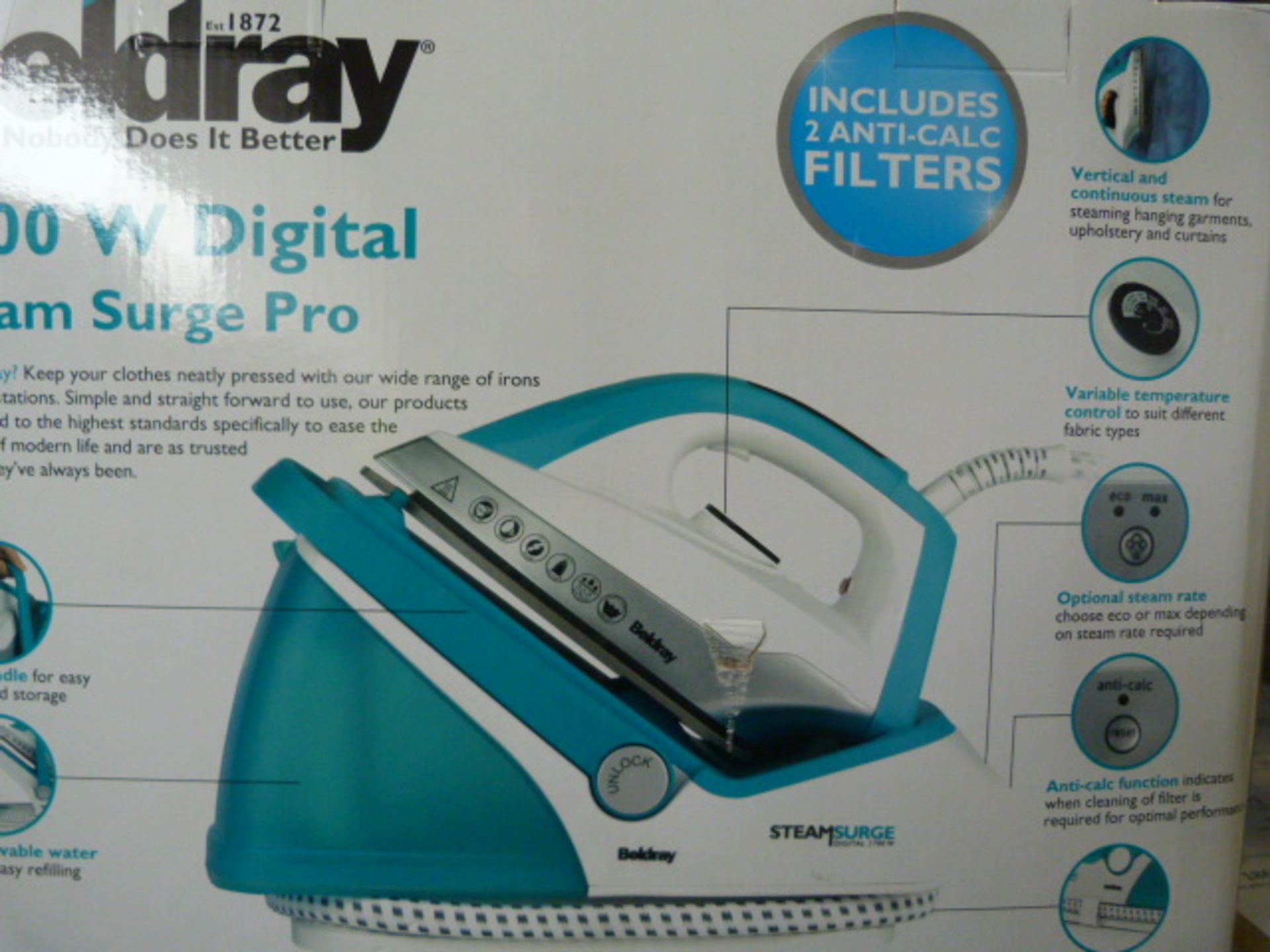 *Beldray 2700W Steam Surge Pro Iron