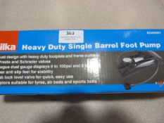 *Hilka Heavy Duty Single Barrel Footpump