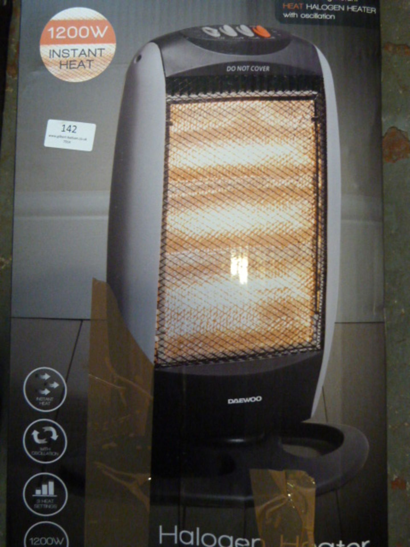 *Daewoo 1200W Halogen Heater