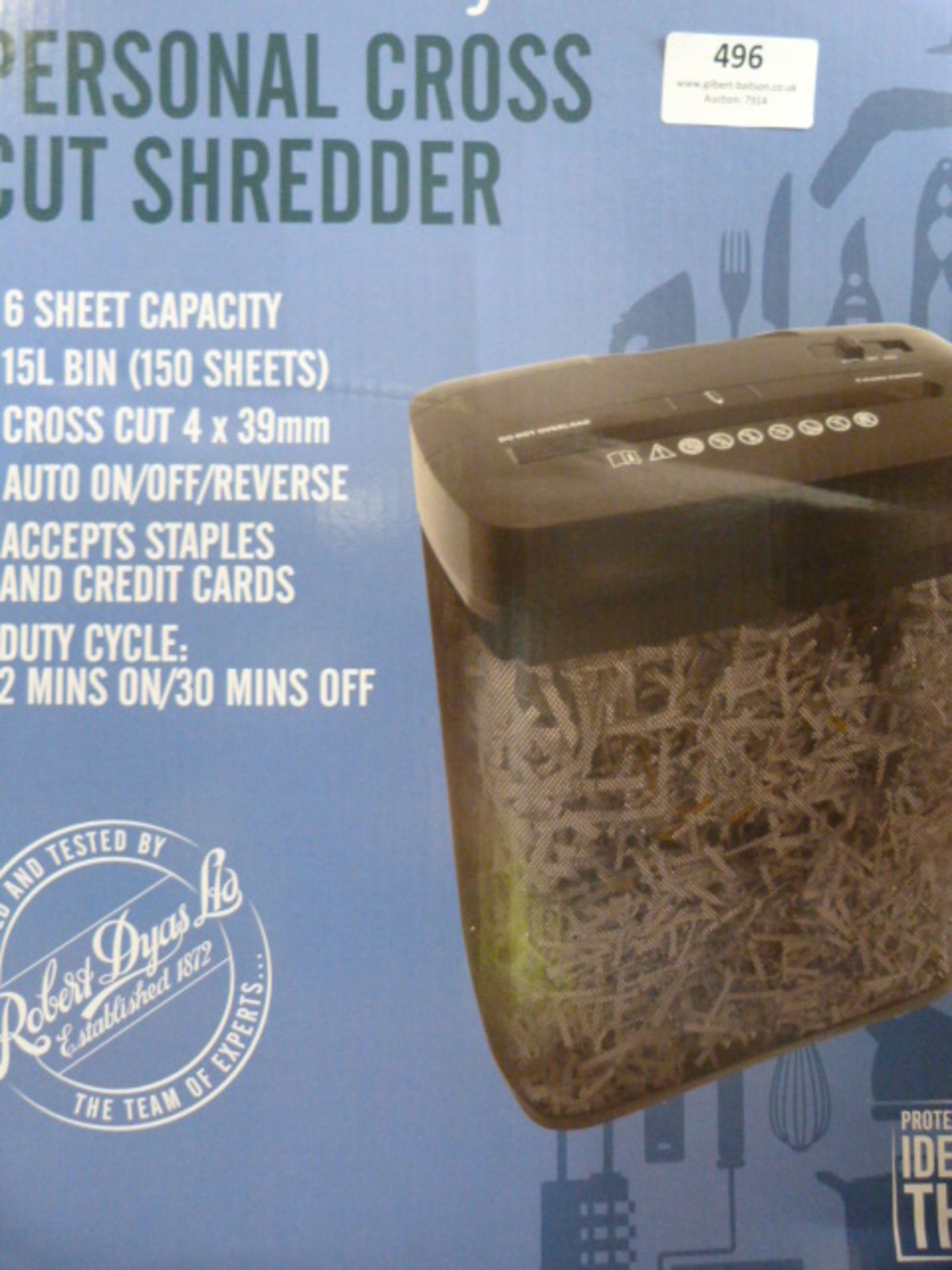 *Personal Cross Cut Shredder