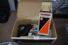 Tamron 35-210mm F/3.5 Camera Lens and Photo Plates