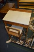 Child's Oak Desk with Lidded Seat