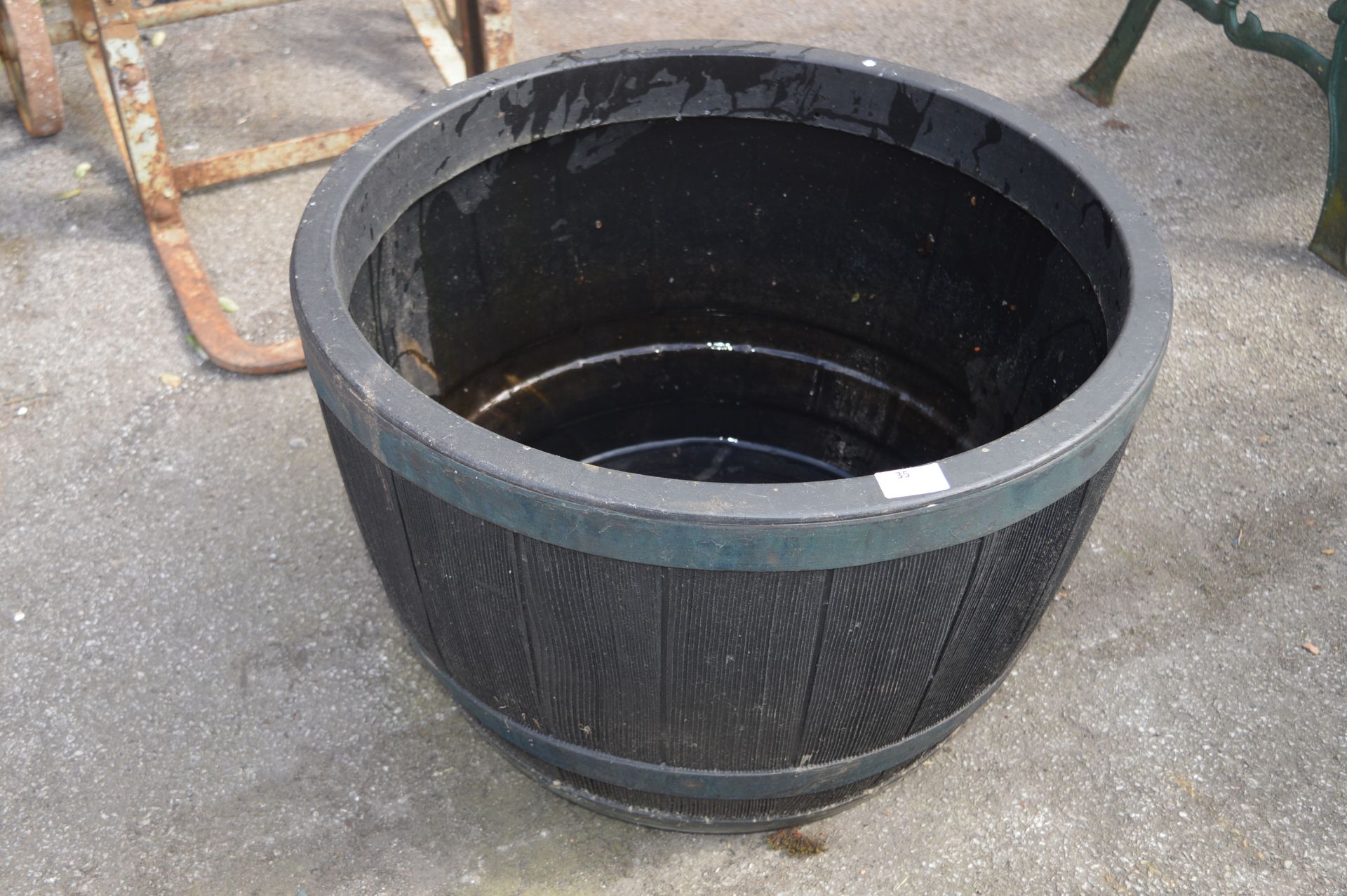 Black Plastic Planter