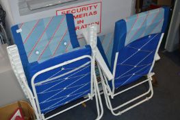Pair of Cushioned Folding Garden Chairs