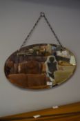 Oval Bevelled Edge Wall Mirror
