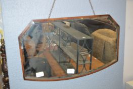 Oak Framed Bevelled Edge Wall Mirror