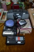 JVC Portable CD Player, Bush TP66 Cassette, Walkma