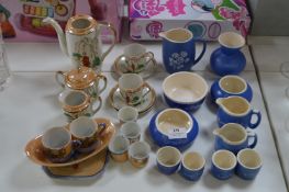 Blue & White Seaside Pottery, Chinese Tea Set and