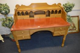 Pine Desk with Fitted Top
