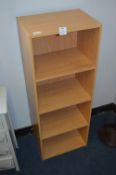 Beech Effect Four Height Bookshelf