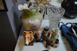 Decorative Jug, Glass Vase, Crested Ware, Toby Jug