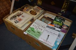 Two Boxes of Books; Fiction and Cookery