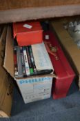 Box Containing DVD and Cassettes