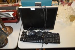 Dell PC Monitor with Keyboard and Mouse