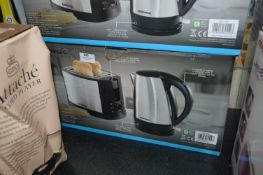 Daewoo Stainless Steel Toasters and Kettle