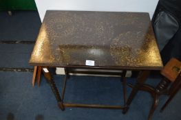 Barley Twist Occasional Table with Gilt Painted To