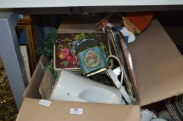 Box Containing Christmas Decorations, Picture Fram