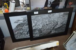 Framed Arial View Prints of Hull - River Hull and
