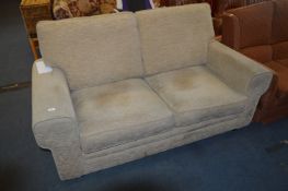 Brown Upholstered Sofa Bed